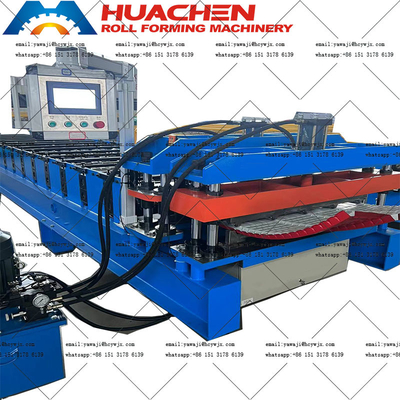 Machine de formage de rouleaux de toits métalliques pour la production à grande vitesse 15 m/min Diamètre de l'arbre 70 mm