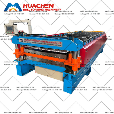 Machine de formage de rouleaux à double pont efficace à grande vitesse avec 45 rouleaux en acier