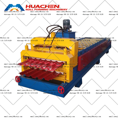Machine de formage à rouleaux à double pont à chaîne à traction durable avec une largeur de matériau de 1250 mm