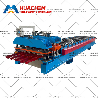 Machine de formage de rouleaux de tuiles de toit vitrées de 1200 mm avec 14 stations