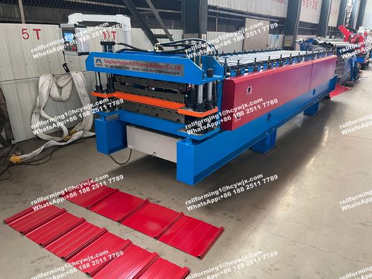 Éthiopie 300 400 Profileuse à double rouleau Machine de formage de rouleaux à double couche