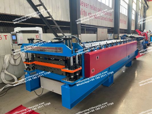 20M/Min Panneau de toiture en métal Machine de formage à rouleaux à double couche Type automatique