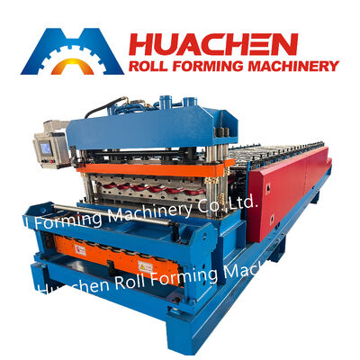 Machine automatique de formage de rouleaux de carreaux vitrés à double couche et de panneaux de toiture