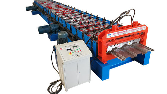 Qualité  Long Life Precise Steel Floor Deck Roll Forming Machine with CE Usine