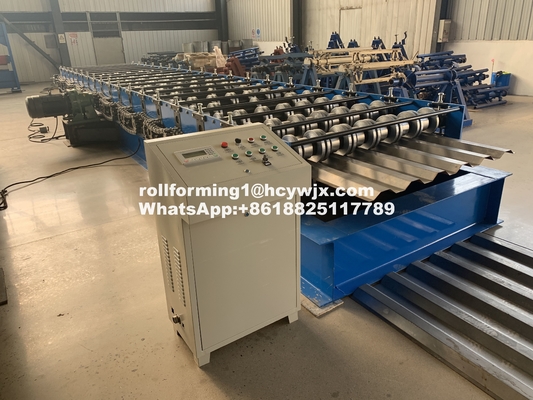 1.5 pouces Machines de formage de rouleaux en acier à double rangée pour profilés latéraux de conteneurs maritimes