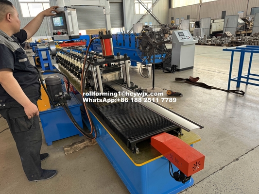 6.5mx1mx1.4m Machine de formage à rouleaux de porte à rouleaux pour profils personnalisés et largeur variable