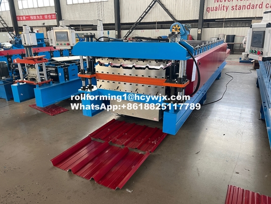 Machine de formage à double couche de 15-20 m/min pour les plaques de toiture métalliques