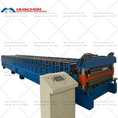 Machine de formage à double couche de haute qualité Trapézoïde vitrée en tôle de toit