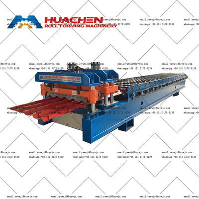 Machine de formage de rouleaux de tôle de production à chaîne avec 18 stations à rouleaux