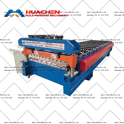15 m/min de vitesse Grande machine de formage de rouleaux de toit pour des matériaux de largeur de 1200 mm