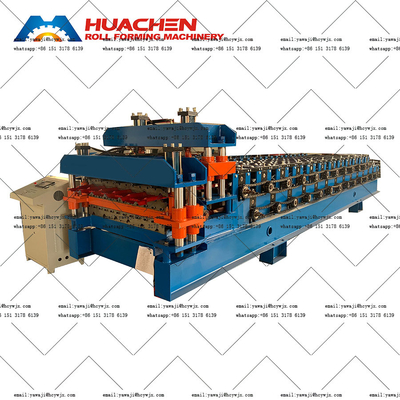 380v 50Hz 3 phases Voltage Double Deck Machine de formage de rouleau avec CR12 matériel de coupe fait