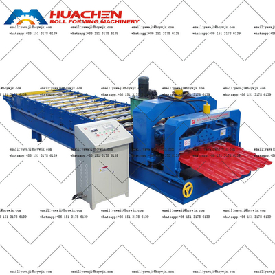 Machine de formage de rouleaux de tuiles en aluminium personnalisable pour 380v 50Hz 3 phases