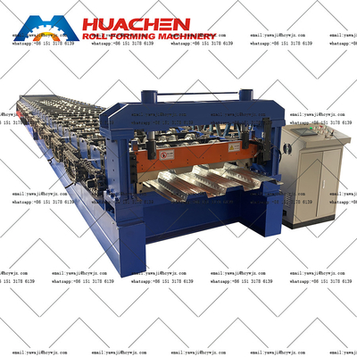 Machine de formage de rouleaux de plancher métallique en acier entièrement automatique avec 380v 50Hz 3 phases de tension