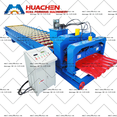Machine de formage de rouleaux de tuiles vitrées en aluminium