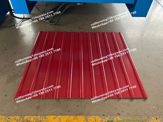 Machine de formage de rouleaux à double couche avec système de contrôle PLC à coupe hydraulique pour tuiles de toit d'une épaisseur de 0,3 à 0,6 mm