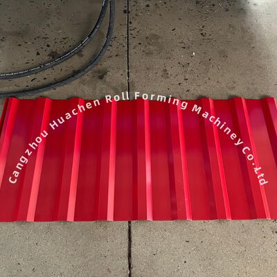 Machine de formage de rouleaux ondulés à double couche haute vitesse 15m/min avec contrôle PLC Panasonic et trempe d'acier 45#