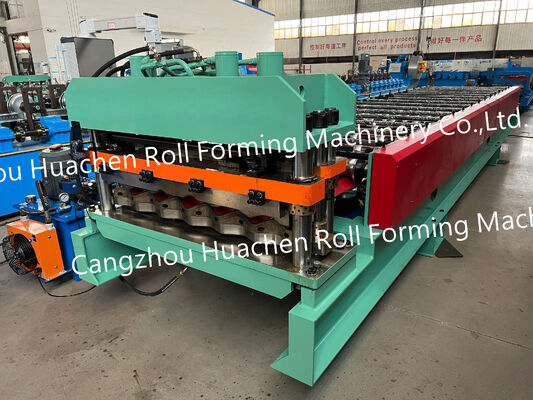 Machine de formage de rouleaux de profilés de toiture en tôle métallique d'acier ondulé