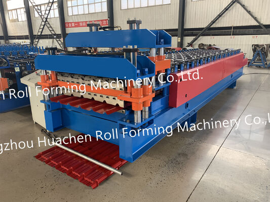 Feuilles de toiture en acier en métal faisant la machine tuile vitrée à double couche faisant la machine de formage