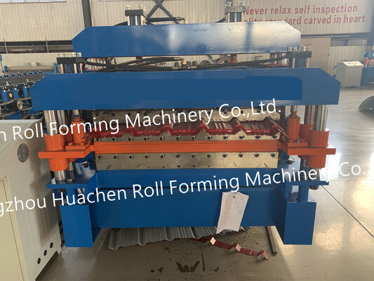 Feuilles de toiture en acier en métal faisant la machine tuile vitrée à double couche faisant la machine de formage