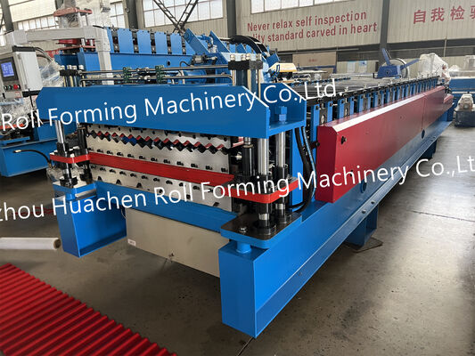 Machine de fabrication de panneaux de toiture en tôle d'acier de haute qualité / Machine de formage de tuiles vitrées à double couche