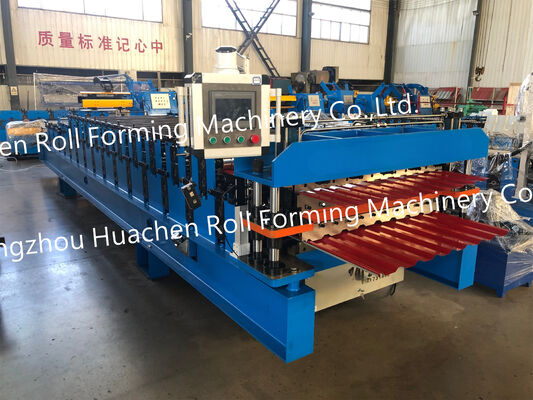 Machine de formage de rouleaux vitrés à double couche de tôle de toiture en fer personnalisée