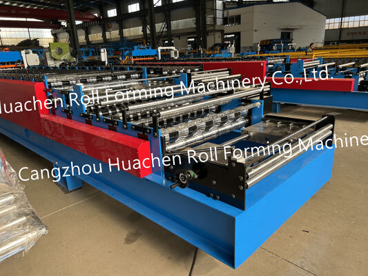 Machine de fabrication de tôles de toiture en acier de profil métallique en zinc à double couche de toiture en rouleau