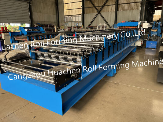 Machine de fabrication de tôles de toiture en acier de profil métallique en zinc à double couche de toiture en rouleau
