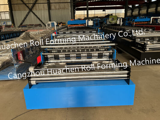 Machine de fabrication de tôles de toiture en acier de profil métallique en zinc à double couche de toiture en rouleau