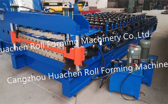 Fabrication de carreaux de toiture en acier de couleur polonaise / Fabrication de panneaux de toiture - Machine à moulage à double couche laminée à froid