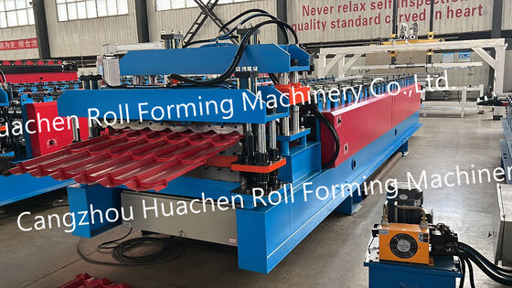 Machine de formage à froid de toit en acier de tuile ondulée