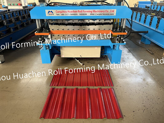 Machine de formage de rouleaux de toiture à double couche Ibr & Step