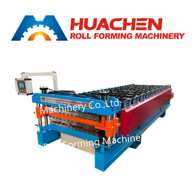Fabrication de tôles de toiture ondulées en métal de Putai PPGI / PPGL / Gi / Gl Zinc Steel Roofing Tile Roll Forming Machine