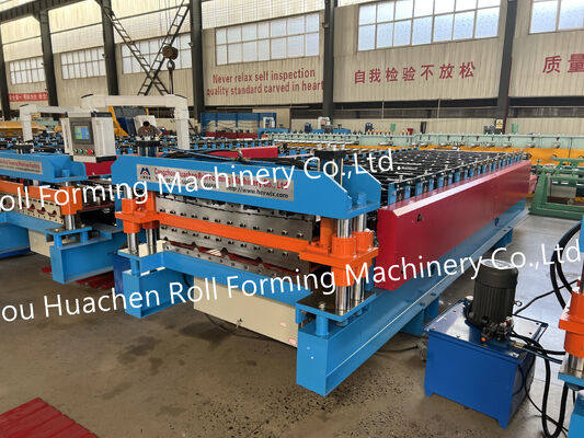 Fabrication de tôles de toiture ondulées en métal de Putai PPGI / PPGL / Gi / Gl Zinc Steel Roofing Tile Roll Forming Machine