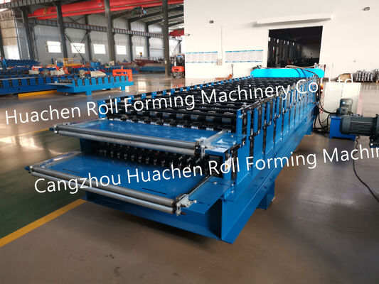 Trapézoïdale ondulée vitrée étape Carreaux de presse de toit Roofing Sheet Roll Ex-formage de faire machine Machinery Prix du fabricant
