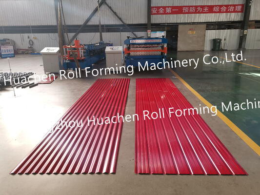 Trapézoïdale ondulée vitrée étape Carreaux de presse de toit Roofing Sheet Roll Ex-formage de faire machine Machinery Prix du fabricant