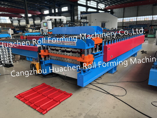 Vente à chaud de tôle de toiture en fer ondulé machine de formage de rouleaux machine de fabrication de tuiles en acier