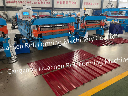 High Quality and Frequency Automatic Roof Color Steel Sheet Metal Roll Forming Machine