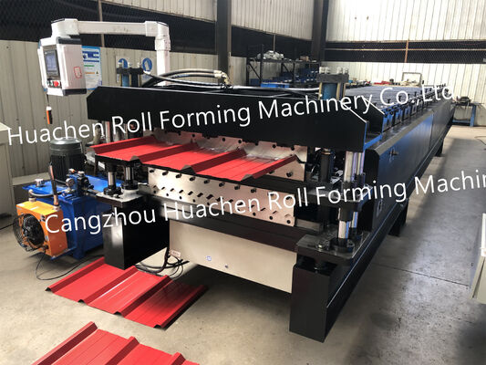 Toit ondulé en acier formé par flexion à froid avec une machine à tôles en acier à profilés trapézoïdaux