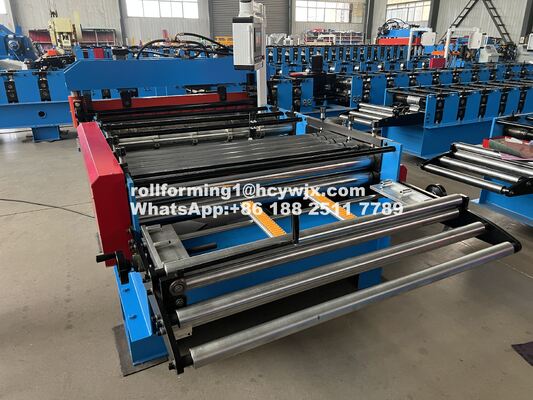 Machine de nivellement et de coupe de tôles métalliques d'une épaisseur de 1 mm pour une largeur de 1000 mm à 1250 mm