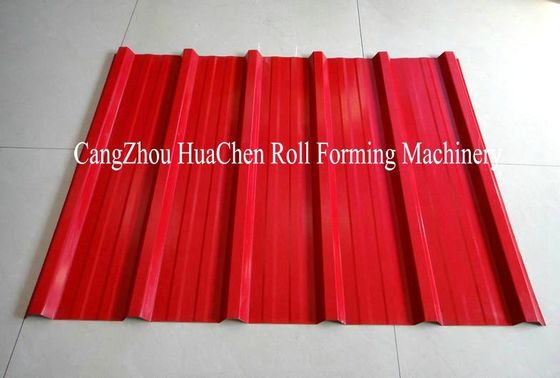 Le bâtiment à grande vitesse de double couche a employé le petit pain de toiture en métal formant la machine