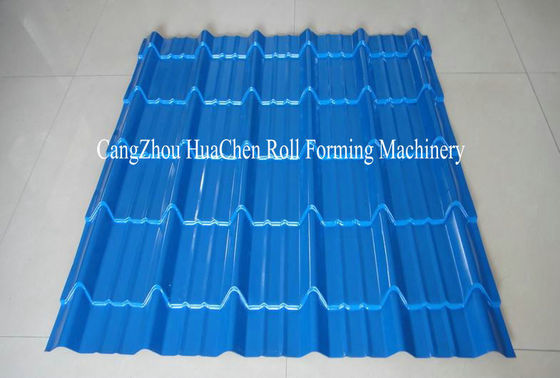 380V 50Hz en acier tuile Roll formant la Machine avec système de contrôle PLC Compture / Cr12mov Blade