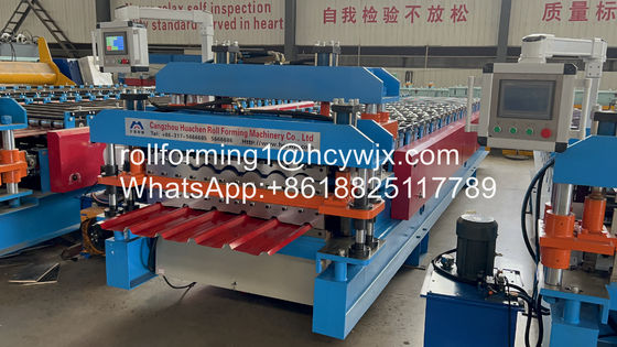 Petit pain automatique en métal de transfert à chaînes formant la double couche de machine pour le toit