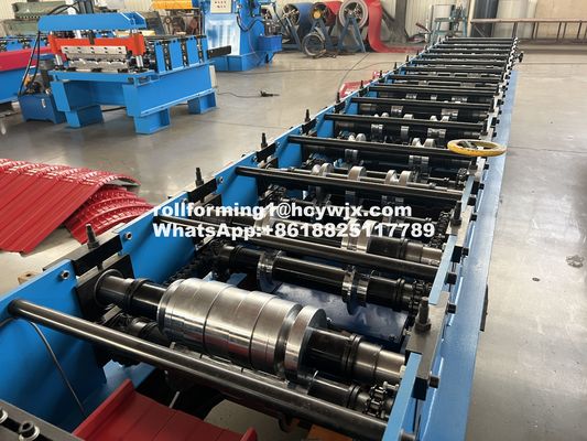 Automatiquement verrouillé 500 mm Roofing Sheet Roll Forming Machine Iso
