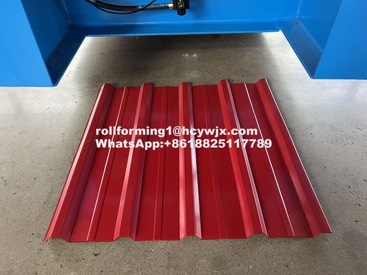 914 mm Largeur de bobine G550 Roofing Sheet Roll Forming Machine Plc contrôle