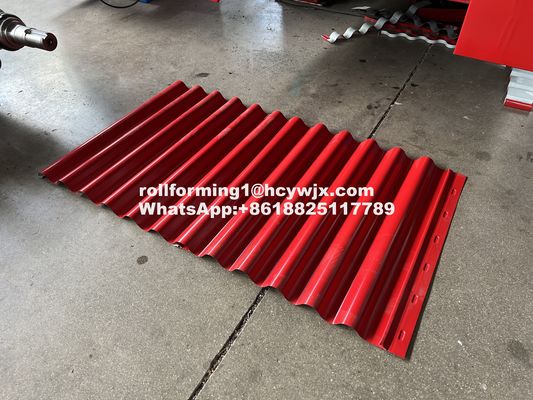 Rouleuse à feuille ondulée à transmission en chaîne 220V avec encodeur Omron