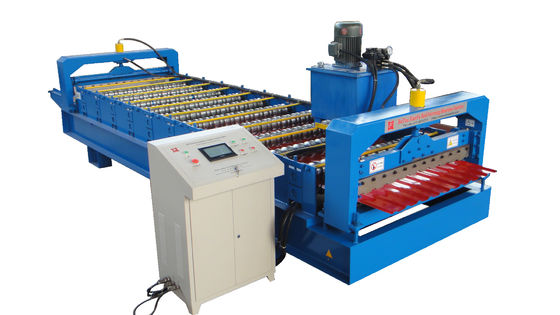 Petit pain trapézoïdal de panneau de mur de toit formant écran tactile de petit pain de tôle de machine l'ancien