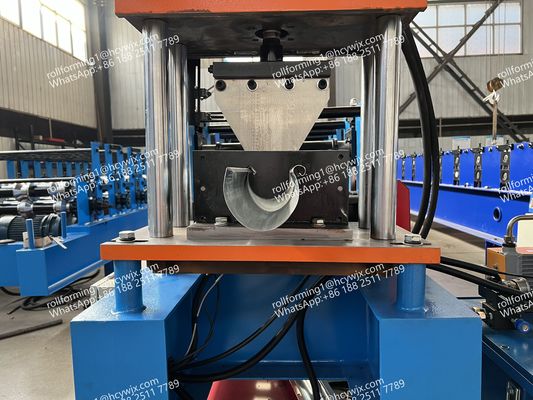 Machine de fabrication de gouttières de précision contrôlée par PLC et convertisseur