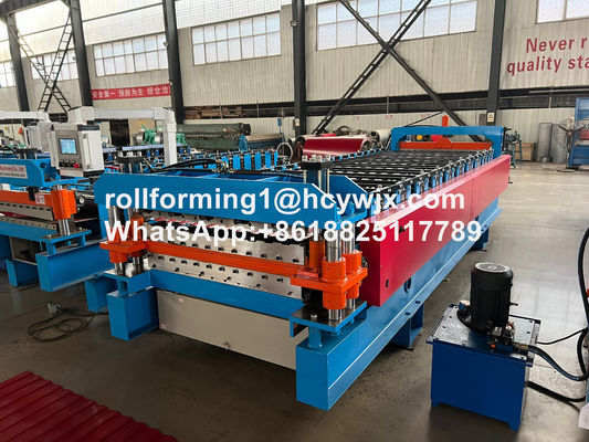 TR37-200/TR14-225 Machine à former des rouleaux à double couche avec guillotine de précoupe