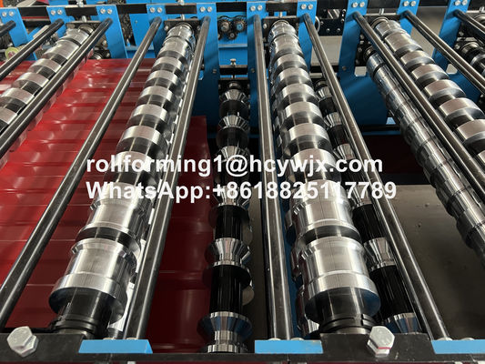 TR37-200/TR14-225 Machine à former des rouleaux à double couche avec guillotine de précoupe