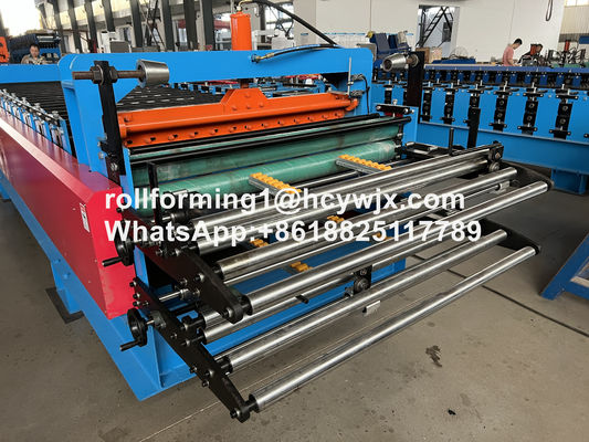 TR37-200/TR14-225 Machine à former des rouleaux à double couche avec guillotine de précoupe